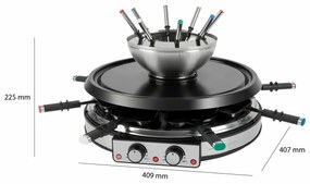 ProfiCook RG/FD 1245 grill do fondue raclette  2w1