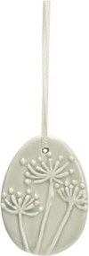 Wiszące porcelanowe jajko FLORIS - różne kolory Kolor: Kremowy