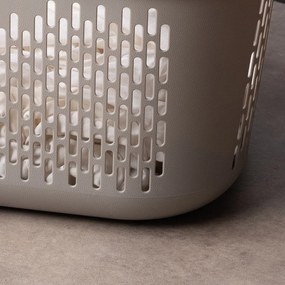 Jasnobrązowy plastikowy kosz na pranie 45 l – Addis