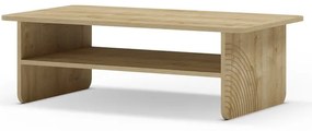 Stolik z blatem w dekorze dębu w naturalnym kolorze 60x110 cm Daira – Marckeric
