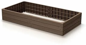 Podwyższona rabata BASE WOODY rustykalny ceglany, 149,2 x 25 x 75,6 cm