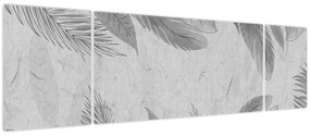 Obraz - Liście (170x50 cm)