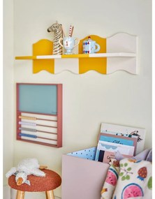 Żółto-biała półka dziecięca 80 cm Bubbi – Bloomingville Mini
