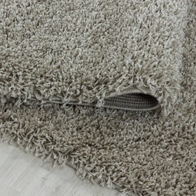 Dywan shaggy Sydney cappucino koło 120 cm x 120 cm