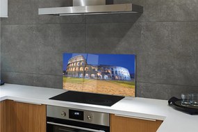 Szkło do Kuchni na Ścianę Koloseum w Blasku Zachodzącego Słońca