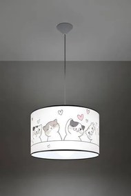 Lampa wisząca CAT 40 biała SOLLUX  LIGHTING