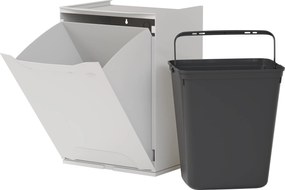 4 plastikowe kosze na śmieci segregowane, 20 L, 340 x 290 x 470 mm