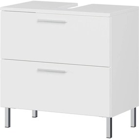 Biała szafka pod umywalkę 60x60 cm Arvada – Germania