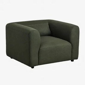 Tapicerowany Fotel Fogler Tkanina Baranek Boucle Żółty Curri - Sklum