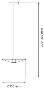 Lampa wisząca MORGAN 1xE27