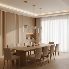 LAMPA WISZĄCA LED APP1689-1PC A Złota