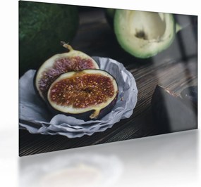 Obraz na szkle fig i awokado (70x50 cm)