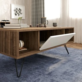 Stolik konferencyjny Mistico White and Walnut