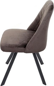 Krzesło do jadalni MCW-K25 (zestaw 6 sztuk),  ciemny brąz