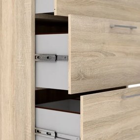 Niski regał biurowy Prima dąb sonoma