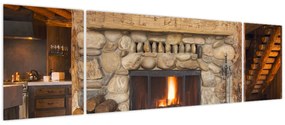 Obraz kominka (170x50 cm)