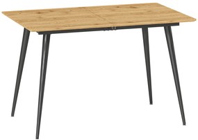 HOMCOM Rozkładany stół kuchenny dla 6-8 osób z solidnymi stalowymi nogami nowoczesny design | Aosom PL