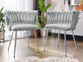 Komplet 2 krzeseł tapicerowanych Archie DC-1142/CM