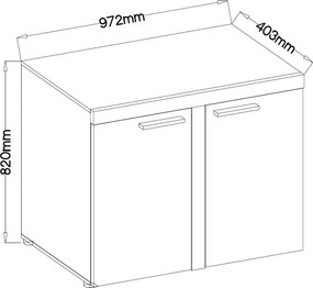 Komoda RITMO 97 cm do Salonu Sypialni Biały