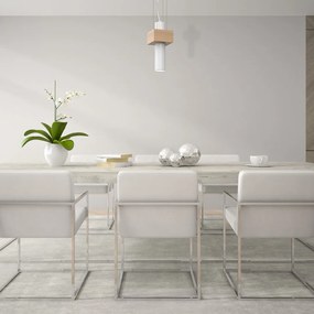 Lampa Sufitowa Wisząca biała WEST WHITE 1xGU10