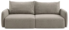 Beżowa rozkładana/ze schowkiem sofa 238 cm Kalena – Makamii