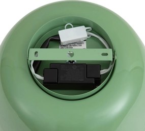 Lampa sufitowa retro zielona z białym wnętrzem, ze ściemnialnym 3-stopniowo LED - Vera