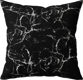 Zestaw 2 szt. dekoracyjnych poszewek na poduszkę z mikrofibry TEMPESTA 45x45 cm, czarny