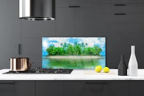 Panel Szklany Samotna Wyspa na Morzu