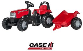 Rolly toys rolykid traktor na pedały case z przyczepką