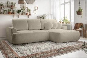 Narożnik VELO wolnostojący układ L strona Prawa z funkcją spania w tkaninie Coral 50