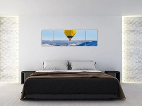 Obraz - Lot nad zimowym krajobrazem (170x50 cm)