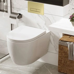 Stelaż zestaw podtynkowy ST do mis WC z przyciskiem H Gold