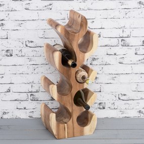 Stojak na wino Depok 68,5 cm natural