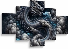 Obraz – Smok w dymie (125x70 cm)