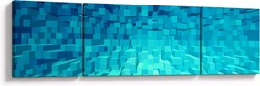 Obraz - abstrakcyjne kostki (170x50 cm)