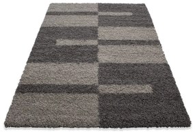 Dywan shaggy Gala szaro-brązowy 60 cm x 110 cm
