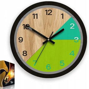 Zegar ścienny nowoczesny z cichym mechanizmem do salonu sypialni okrągły