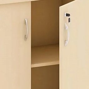 Szafka biurowa MIRELLI, 800 x 400 x 800 mm, brzoza