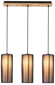 Lampa wisząca z tekstylnym kloszem Kioto – Candellux Lighting