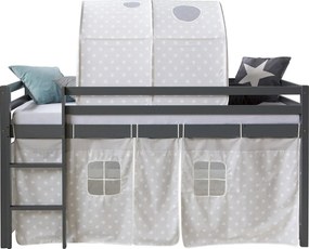 Łóżko dziecięce 90x200 cm Szare