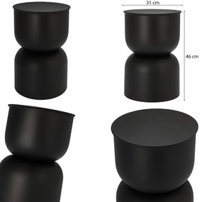 Stolik kolumna DISA, matowy, Ø 31 cm