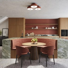 Pomarańczowa lampa sufitowa ø 30 cm Blacko – Sollux