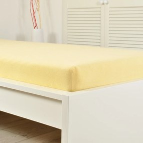 4Home prześcieradło frotte Ideal żółty, 60 x 120 cm, 60 x 120 cm