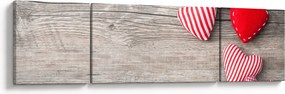 Obraz - Serca (170x50 cm)
