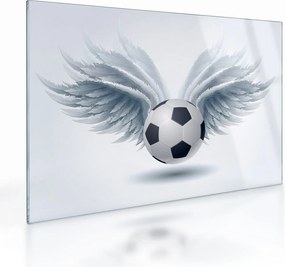 Obraz na szkle - Balon ze skrzydłami (70x50 cm)