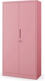 Szafa biurowa Fresh Style Jan 90x40x185 cm pudrowy róż