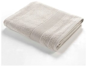 Beżowy bawełniany ręcznik kąpielowy frotte 90x150 cm Tendresse – douceur d'intérieur