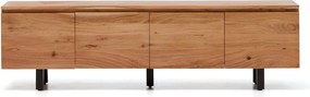 Szafka pod TV z litego drewna akacjowego w naturalnym kolorze 200x58x40 cm Uxue – Kave Home