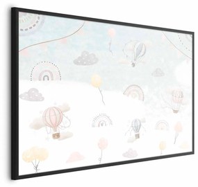 Plakat Przygoda pośród chmur 42x29,7 cm z ramą czarną bez marginesu ARTGEIST B