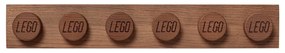 Dziecięca półka z drewna dębowego bejcowanego na ciemno LEGO® Wood